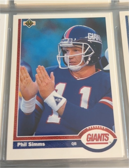 1991 Upper Deck #181 Phil Simms — front