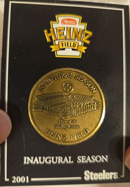 2001 Pittsburgh Steelers Heinz Field Inaugural Season Commemorative Coin — front