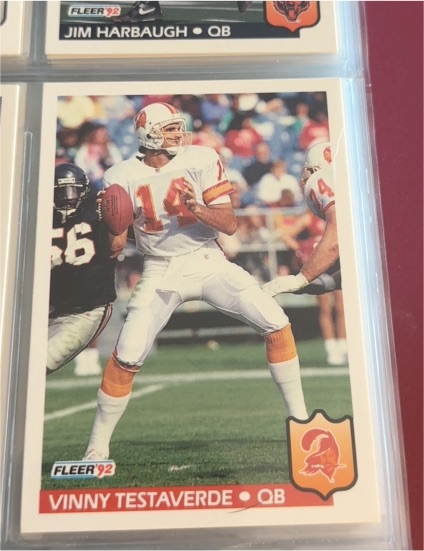 1992 Fleer #410 Vinny Testaverde — front