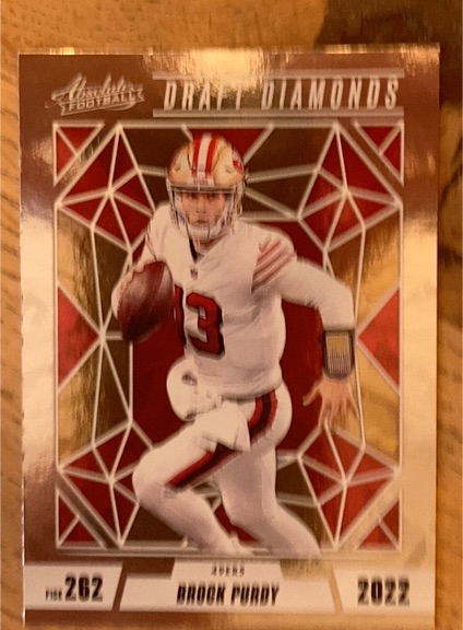 2024 Panini Absolute Draft Diamonds #DD-BPY Brock Purdy — front