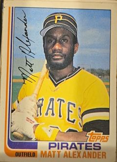 1982 Topps #528 Matt Alexander — front