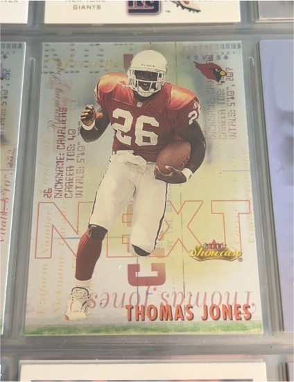 2000 Fleer Showcase Next #17N Thomas Jones — front