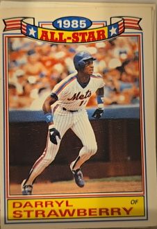 1985 Topps All-Star Game Commemorative Set #19 Darryl Strawberry — front