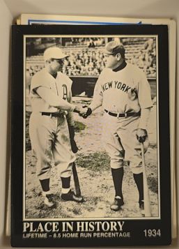 1992 Megacards Babe Ruth #47 Lifetime - 8.5 Home Run Percentage — front