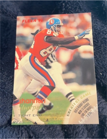1996 Fleer #42 Shannon Sharpe — front