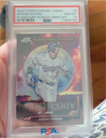 2024 Topps Chrome Cosmic #8 Shohei Ohtani Planetary Pursuit-Mercury — front