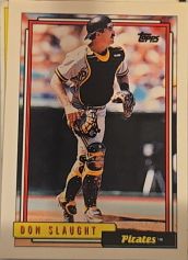 1992 Topps #524 Don Slaught — front