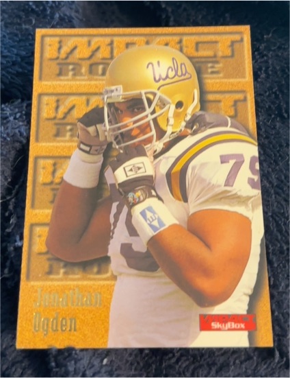 1996 SkyBox Impact #183 Jonathan Ogden — front