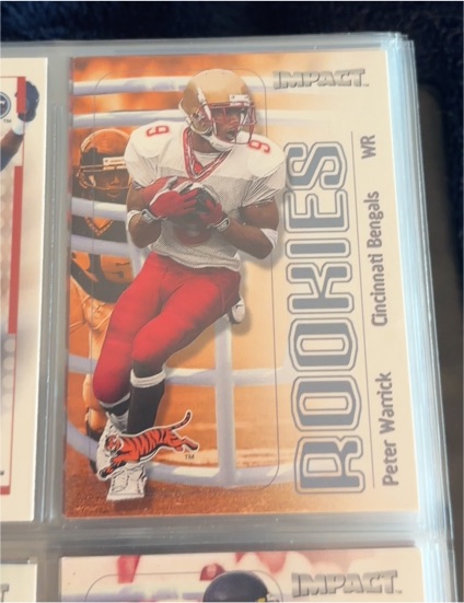 2000 Skybox Impact #117 Peter Warrick — front