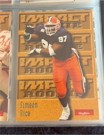 1996 SkyBox Impact #185 Simeon Rice Rookie — front