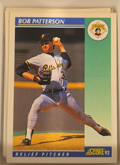 1992 Score #548 Bob Patterson Pittsburgh Pirates — front