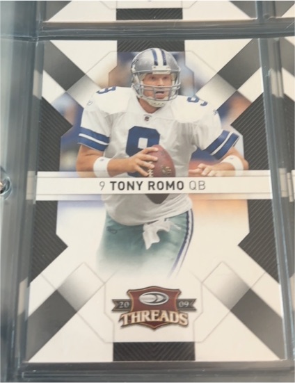 2009 Donruss Threads #29 Tony Romo Dallas Cowboys — front