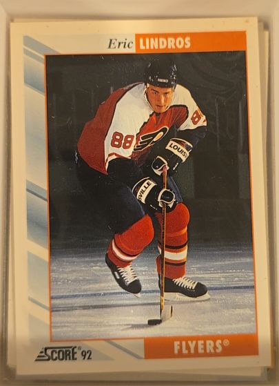 1992-93 Score #550 Eric Lindros Philadelphia Flyers — front