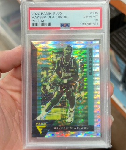 2020 Panini Flux #195 Hakeem Olajuwon — front