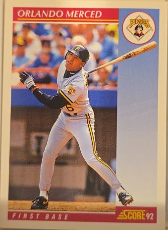 1992 Score #153 Orlando Merced — front