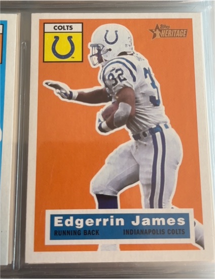 2001 Topps Heritage #55 Edgerrin James — front
