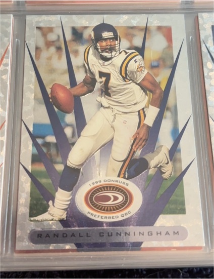 1999 Donruss Preferred QBC #52 Randall Cunningham — front
