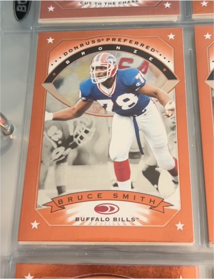 1997 Donruss Preferred Bronze Bruce Smith — front