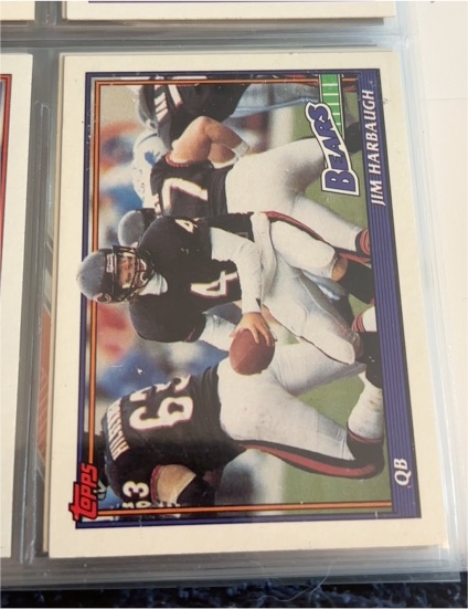 1991 Topps #159 Jim Harbaugh — front