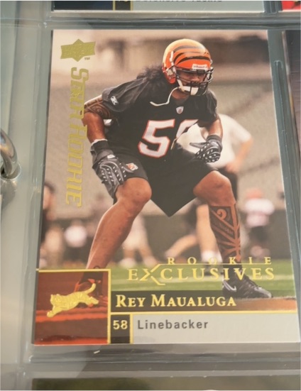 2009 Upper Deck Rookie Exclusives #58 Rey Maualuga — front