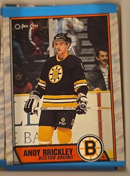 1989-90 O-Pee-Chee #29 Andy Brickley Boston Bruins — front