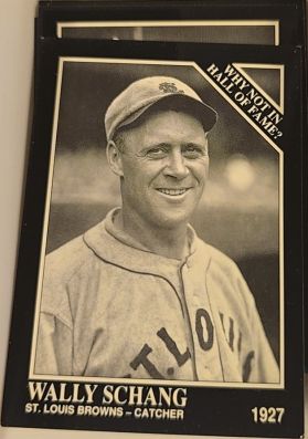 1992 Conlon Collection TSN #448 Wally Schang — front