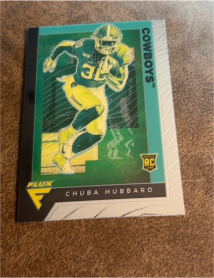 2021 Panini Chronicles Draft Picks Flux #246 Chuba Hubbard RC — front