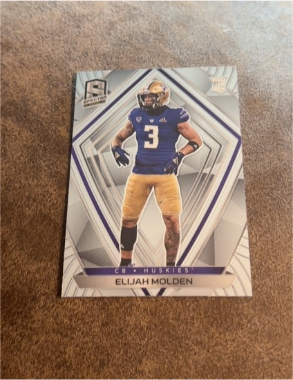 2021 Panini Chronicles Spectra Draft Picks #294 Elijah Molden — front