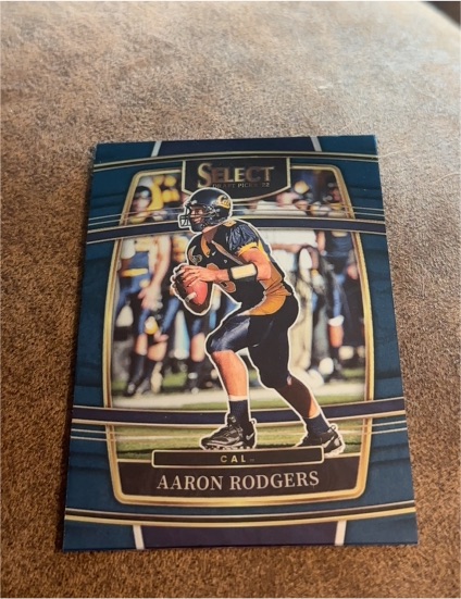 2022 Panini Select Draft Picks #28 Aaron Rodgers — front