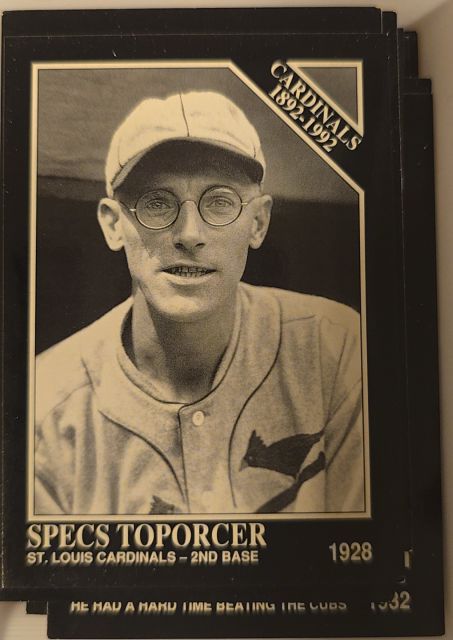 1992 Conlon Collection TSN #644 Specs Toporcer — front