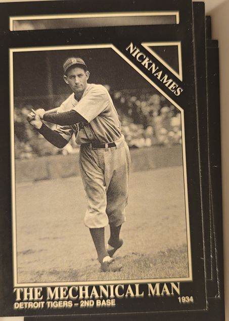 1991 The Sporting News Conlon Collection Mechanical Man 1934 Charlie Gehringer — front