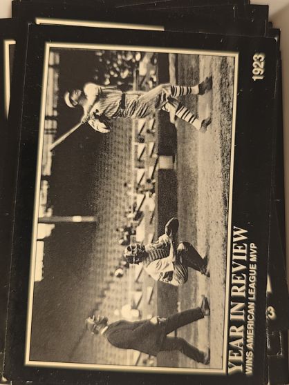 1992 Megacards #15 Babe Ruth Wins American League MVP — front