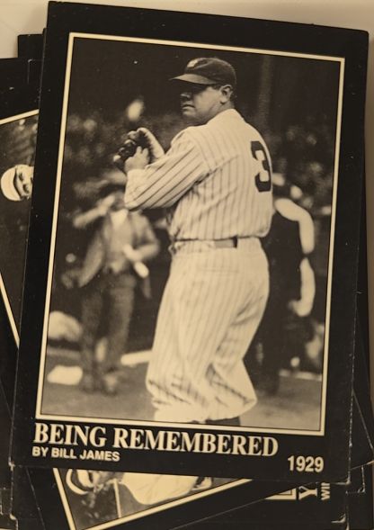 1992 Megacards Babe Ruth #144 Being Remembered by Bill James — front