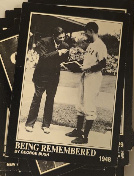 1992 Megacards The Babe Ruth Collection #149 Being Remembered by George Bush 1948 — front