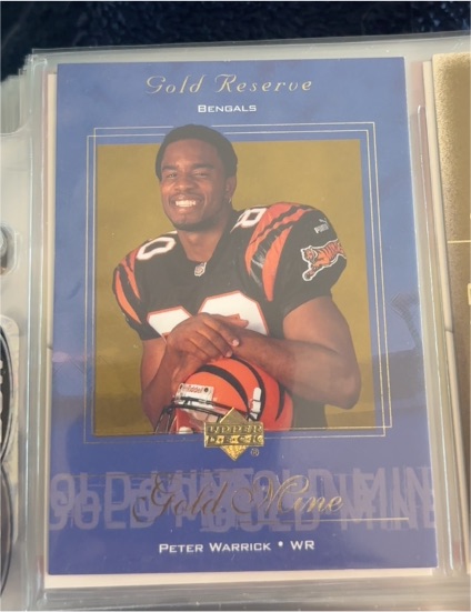 2000 Upper Deck Gold Reserve Gold Mine #GM2 Peter Warrick — front