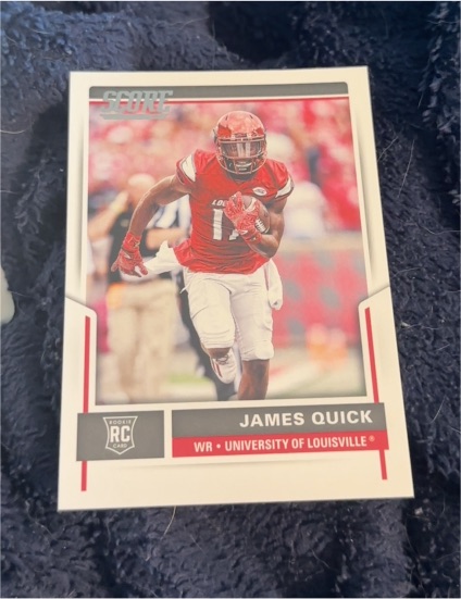 2017 Score #398 James Quick — front