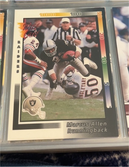1992 Wild Card #68 Marcus Allen — front