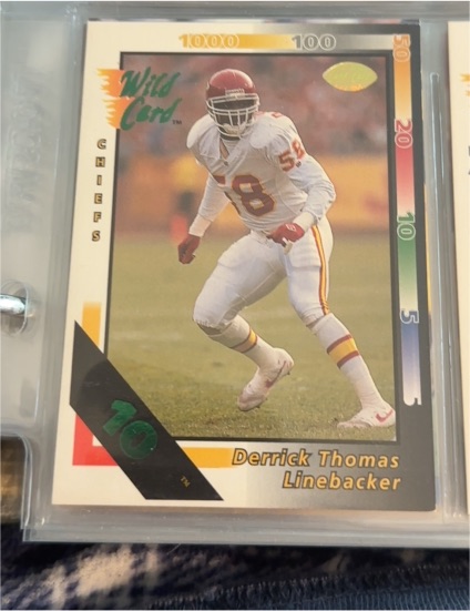 1992 Wild Card #80 Derrick Thomas — front