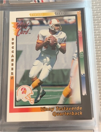 1992 Wild Card #42 Vinny Testaverde — front