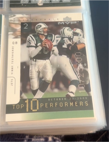 2001 Upper Deck MVP #TOP2 Vinny Testaverde — front