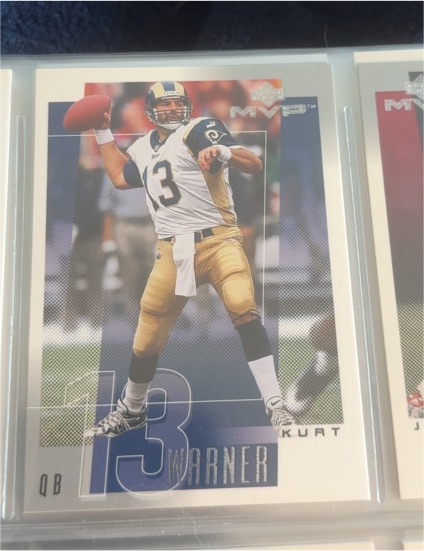 2001 Upper Deck MVP #218 Kurt Warner — front
