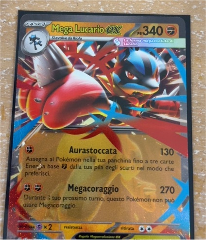 2025 Pokémon Mega Evolution #077 Mega Lucario EX — front