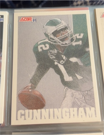 1991 Score #633 Randall Cunningham — front