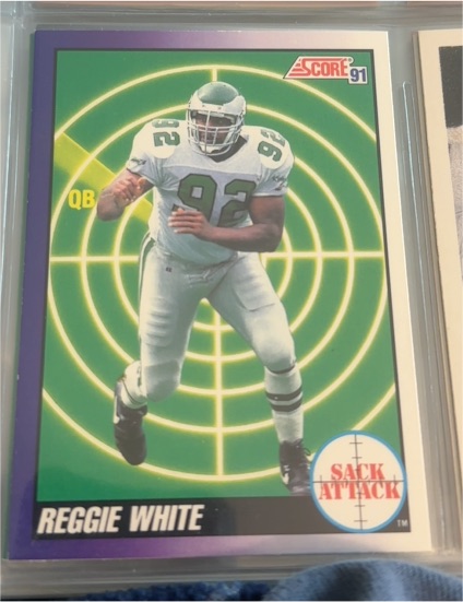 1991 Score #655 Reggie White — front