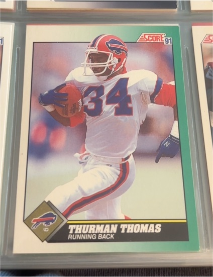 1991 Score #234 Thurman Thomas — front