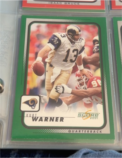 2001 Score #189 Kurt Warner — front