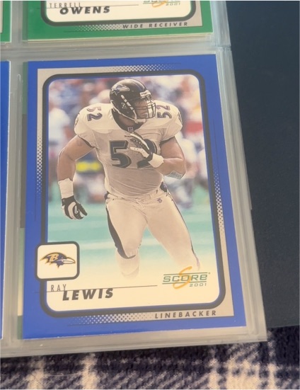 2001 Score #15 Ray Lewis — front