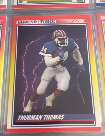 1990 Score #322 Thurman Thomas — front