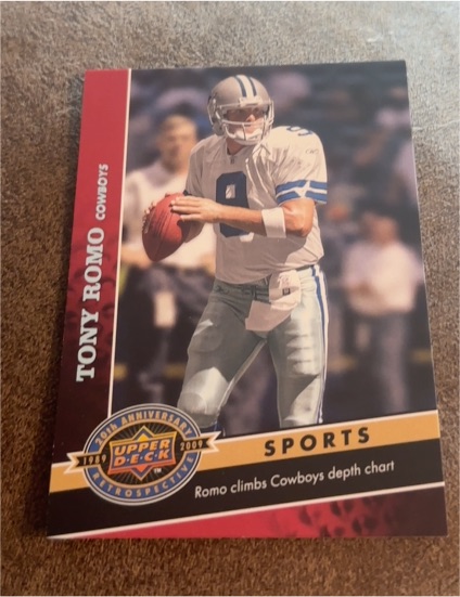 2009 Upper Deck 20th Anniversary #1856 Tony Romo — front