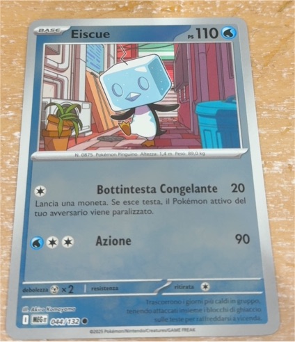 2025 Pokémon Mega Evolution #044 Eiscue — front